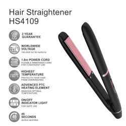 Havells HS4109 Floating Ceramic Plates Hair Straightener | Black
