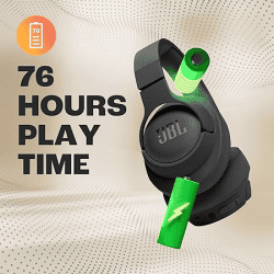 JBL Tune 720 BT Wireless Over Ear Headphones | Mic | Black