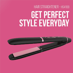 Havells HS4109 Floating Ceramic Plates Hair Straightener | Black