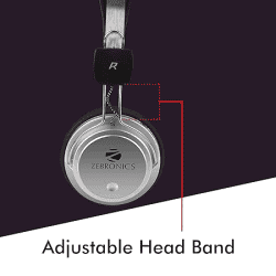 ZEBRONICS ZEB-1001HMV Headset Wired Headphone 3.5mm with Mic Soft Padded Cup Over Ear
