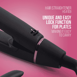 Havells HS4109 Floating Ceramic Plates Hair Straightener | Black