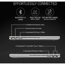HP Envy x360 Thin and Light Laptop | 13-BF0085TU | Intel Core i5 12th Gen 1230U | 8 GB | 512 GB SSD | Windows 11 Home | Natural Silver