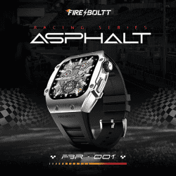 FIRE BOLTT ASPHALT | BSW176 | SMART WATCH | SILVER BLACK