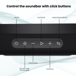 PORTRONICS | POR 1675 | SOUND SILK 5 WIRELESS SOUNDBAR 80W | BLACK