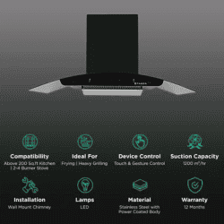FABER | FL SC AC BK 60 | HOOD FLORENCE CHIMNEY | BLACK