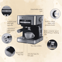 WONDERCHEF | REGALIA ESPRESSO 15 BAR | COFFEE MAKER
