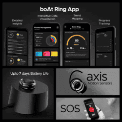 BOAT RING GEN 1 | SMART RING | 7 | CHARCOAL BLACK