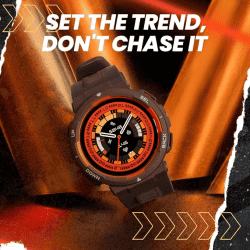AMAZFIT ACTIVE EDGE LAVA SMART WATCH | BLACK