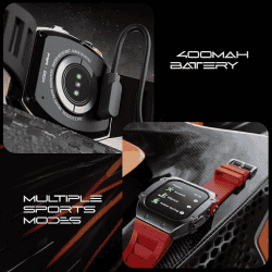 FIRE BOLTT ASPHALT | BSW176 | SMART WATCH | GUN METAL RED