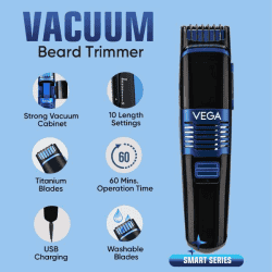 VEGA Smart Series Vacuum Beard Trimmer-VHTH-28