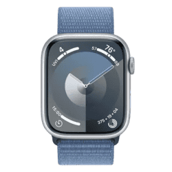 APPLE WATCH SERIES 9 | MRMJ3HN/A | 45MM | CEL SILVER ALUMINIUM WINTER BLUE SPORT LOOP