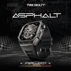 Fire Boltt Asphalt Gun Metal Smart Watch | Black | BSW176