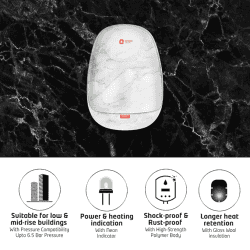 Orient Aura Neo Art Instant Water Heater | 3 L | Marble White | IWAN03WSM3 WH