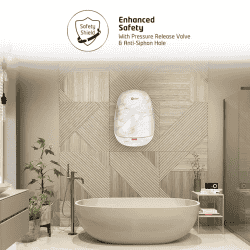 Orient Aura Neo Art Instant Water Heater | 3 L | Marble White | IWAN03WSM3 WH