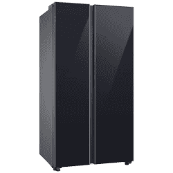 SAMSUNG | Refrigerator | 653 Litres | 3 Sta | Frost Free Side by Side Door Smart Wifi Twin Cooling Plus | Glam Deep Charcoal | RS76CB81A333HL