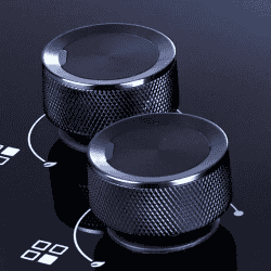 Elica | FLEXI HEXA 370 LOTUS IND HD BRASS | 3 Italian Burner | Auto Ignition Glass Top with Direct Multi-Flame  Gas Stove