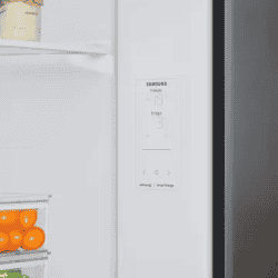 SAMSUNG | Refrigerator | 653 Litres | 3 Sta | Frost Free Side by Side Door Smart Wifi Twin Cooling Plus | Glam Deep Charcoal | RS76CB81A333HL