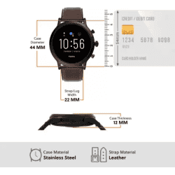 FOSSIL The Carlyle HR Free Size Smartwatch | Strap Brown | FTW4026