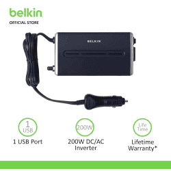 Belkin F5L071Ak 200W Ac Anywhere And With Usb Port For MP3 Players
