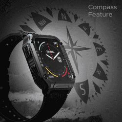 boAt Wave Force 2 Bluetooth Calling Smartwatch | 1.96 Inch | HD Display Smartwatch | Active Black