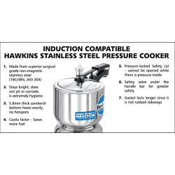 Hawkins Tall Pressure Cooker | Stainless Steel | 3L | HSS3T