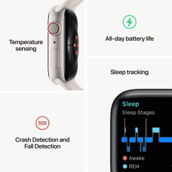 Apple Watch Series 8 | GPS | Cellular | Touchscreen | Red Strap | MNKA3HN/A