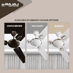 Bajaj Edge Hs Neo Deco Ee Ceiling Fans | 1200Mm | Choco Brown