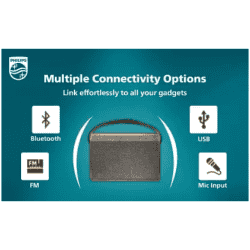 Philips Speaker | 10 W | Bluetooth | Range 10 m | Brown | TAS2218/94