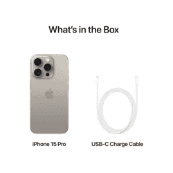 Apple iPhone 15 Pro | 256 GB | Natural Titanium