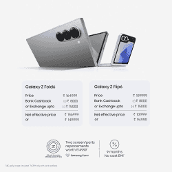 Samsung Galaxy Z Flip6 5G AI | 12GB RAM | 256 GB | Mint | SM-F741BLGAINS