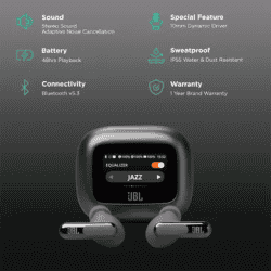 JBL Live Beam 3 TWS Earbuds | Black