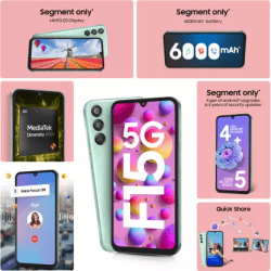 Samsung Galaxy F15  5G | 6 GB RAM | 128 GB | Jazzy Green