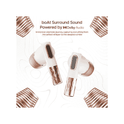 boAt Nirvana Zenith Ear Buds | Dolby Audio | ANC 50dB  | 6-Mics Enx | Celestial White