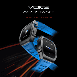Fire Boltt Asphalt | 1.91 inches | 400 mAh | Gun Metal Blue