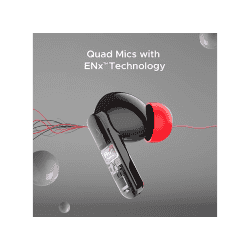 boAt Airdopes Ultra Plus | TWS in Ear Earbuds | 50 HRS Playback|  4-MIC ENx Technology | ASAP Charge | Active Black