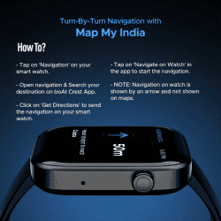 boAt Wave Astra 3 Smart Watch | 1.83 Inch | Flat Dial | Receive call | Active Black