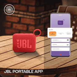 JBL Go 4 Wireless Ultra Portable Bluetooth Speaker | Water Dust Proof | Red