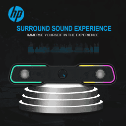 hp DHE-6002 Wired Speaker | 6 W | 3.5mm aux connectivity | Black