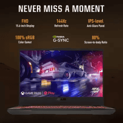 Asus TUF A15 Gaming Laptop | AMD Ryzen 7 8845HS | 16GB | 512GB SSD | 8GB Graphics | Nvidia RTX 4060 | Gray | FA507UV-LP136WS