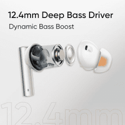 realme Buds Air 6 Tws Earbuds | 12.4 mm | Flame Silver | RMA2402