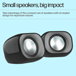 hp DHS-2111 Wired Speaker | 2 channel | 3.5mm aux connectivity