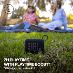 JBL Go 4 Wireless Ultra Portable Bluetooth Speaker | 4.2W | IP67 | Black | JBLGO4BLK