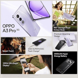 OPPO A3 Pro 5G | 8GB RAM | 256 GB | Moonlight Purple
