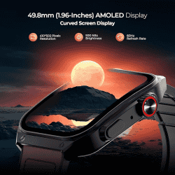 Fire Boltt ARC | 1.96 inch | AMOLED | Bluetooth | Brown Leather