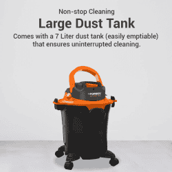 Eureka Forbes Wet And Dry Zeal Vacuum Cleaner | Black & Orange