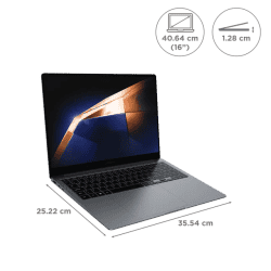 Samsung Galaxy Book4 pro | 360 Evo Intel Core Ultra 7 155H | 16 GB |1 TB | Moonstone Gray | NP960QGK-KG2IN