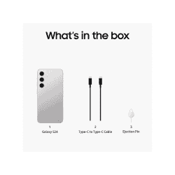 Samsung  Galaxy S24 5G | 8GB Ram | 256GB | Marble Gray | SM-S921BZACINS