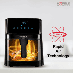 Hafele Noil Digital Air Fryer | 6.3 L Capacity | 1700W  | Black