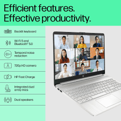 hp Intel Core i5 12th Gen 1235U | 8 GB | 1 TB SSD  | 15.6 Inch | Natural Silver | 15s-fq5331TU