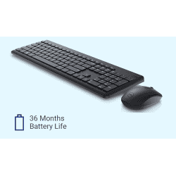 Dell Wireless USB Keyboard and Mouse Combo | Black  | KM3322W